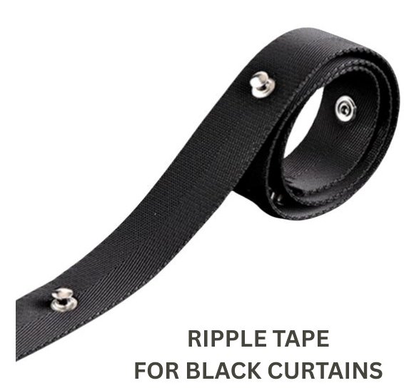 Ripple Tape For Black Curtains